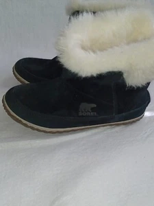 Botas de mujer Sorel negras de piel botín 11.0 NL-3073-011 talla 7 - Imagen 1 de 7