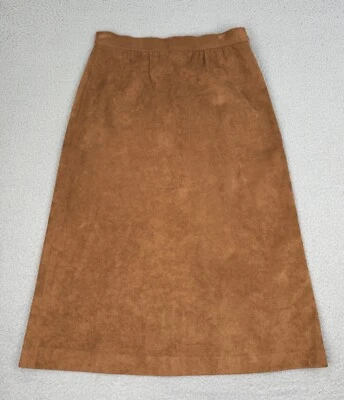 Falda para mujer LILLIE RUBIN talla 8 marrón midi cremallera lateral Foto 1 de 4