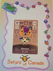 Stitches #318 Animal Crossing Amiibo Card Authentic Never Scanned - Bild 1 von 3