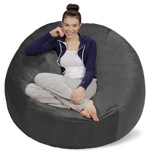 Bean Bag Chair, Memory Foam Lounger with Microsuede Cover - Picture 1 of 4
