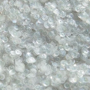 Lentejuelas de copa de 4 mm cristal claro iris arco iris brillante. Hecho en USA - Imagen 1 de 2