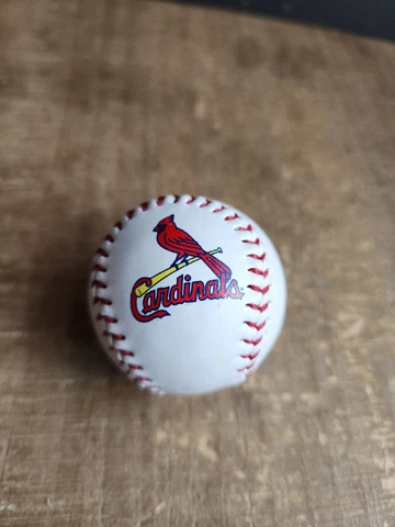 Small St. Louis Cardinals Logo Souvenir Fotoball Baseball Vinyl Cover ~2" Cover