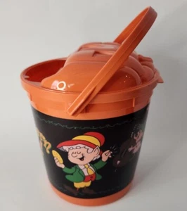Keebler Promotional  Pumpkin Halloween Candy Pail Bucket Plastic Blow Mold 90s - Picture 1 of 6