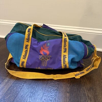 Bolso de Lona Vintage 1996 Juegos Olímpicos de Atlanta 100 Aniversario Gimnasio Mediano 1992  Foto 1 de 4