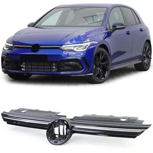 Sportgrill Kühlergrill Chrom Leiste BELEUCHTET für VW Golf 8 VIII + GTI 2019- - Bild 1 von 3