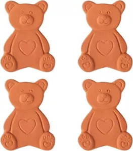 4 PCS Terracotta Brown Sugar Bear Keeper and Saver Brown Sugar Disc Brown Sugar - Picture 1 of 6