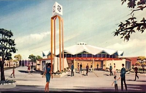 1968 SAN ANTONIO TEXAS  HemisFair '68 Postcard General Electric Artist's View - Picture 1 of 2