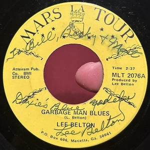 RARE Georgia Country Bopper 45 LEE BELTON Garbage Man Blues MARS LA TOUR VG+ * - Picture 1 of 4