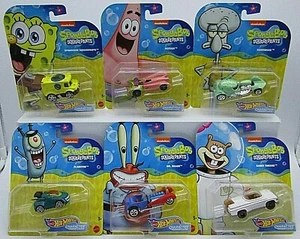 Hot Wheels 2020 Character Cars Bob Esponja Juego de 6, 1/64 Diecast - Imagen 1 de 11