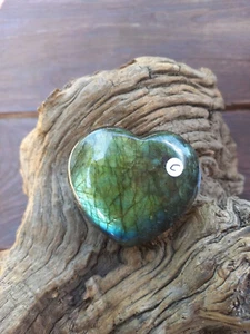 Schöner Labradorit,Handschmeichler, Herz,,63 mm, Nr.c - Bild 1 von 2