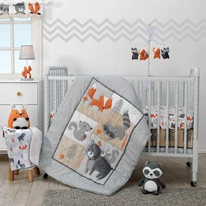 Bedtime Originals Woodland Forest Fox 3 Pc Baby Cot Bedding Set Quilt & Sheet - Picture 1 of 5