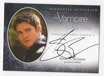 Steven R. McQueen as Jeremy Gilbert VAMPIRE DIARIES Season 3 Autograph Card #A5 - Image 1 of 2