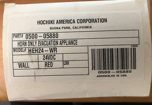 Hochiki Horn Only Evacuation 0500-05880 New Free Shipping - Picture 1 of 1
