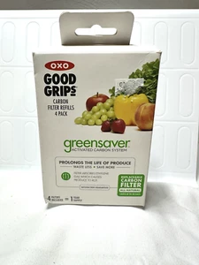 OXO Good Grips GreenSaver Carbon Filter Refills 4 Pack One Year Supply New - Picture 1 of 6