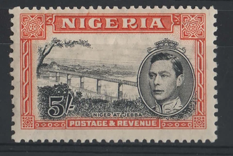 Nigeria 1938 5s black & orange, perf 13x11½, sg59, fine mint cat £110 Cover