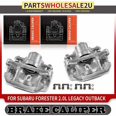 2x Pinza de freno trasera izquierda y derecha con soporte para Subaru Legacy Outback Forester Foto 1 de 4
