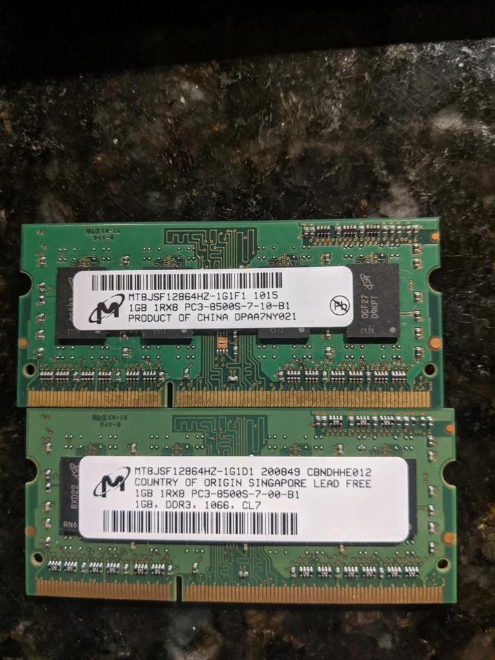 Samsung 2GB (2 x 1GB) DDR3 PC3-10600S Sodimm Memory RAM | DELL | APPLE | HP - Image 1 of 1