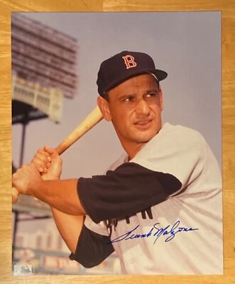 Foto FIRMADA Frank Malzone 8x10 (Medias Rojas Salón de la fama) 8x All Star 3x Guante de Oro Foto 1 de 3