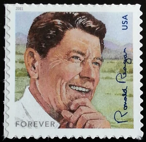 #4494 Ronald Reagan 40o Presidente de los Estados Unidos, 100 aniversario. Como nuevo nunca con bisagras - Imagen 1 de 2
