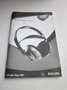 Manuale Istruzioni Philips HC8349 Cuffie Wireless Libretto Multilingue Italiano - Foto 1 di 9