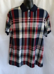 Nautica Herren Poloshirt Gr. S Mehrfarbig Kariert Kurzarm Logo 100% Baumwolle - Bild 1 von 6