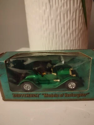 Matchbox Models of Yesteryear Y-6 1913 Cadillac -Green & Boxed. - Image 1 of 3