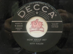 Kitty Kallen – How About Me? / The Lonely One, 45 RPM VG+ (26F) - Foto 1 di 2