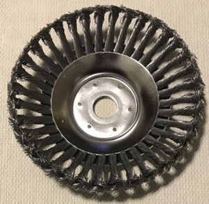 8" Wire Wheel Brush Twisted Steel - Picture 1 of 3