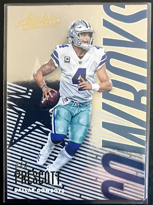 Dak PRESCOTT 2018 Panini Absolute Football #25 Dallas Cowboys - Image 1 of 2