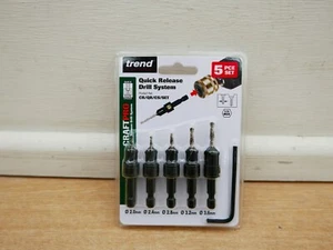 TREND CR/QR/CS/SET CRAFT PRO 5PCE HSS DRILL & COUNTERSINK SET  - Picture 1 of 1