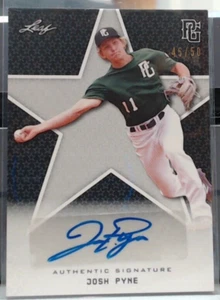 2020 LEAF PERFECT GAME JOSH PYNE ROOKIE AUTO /50 #BA-JP2 MSK - Picture 1 of 2