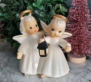 Vintage Japan Weihnachten Engel Figur Keramik Fine A Qualität Shafford - Bild 1 von 6
