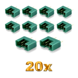 20x Stück MPX Male Stecker M6 6PIN Multiplex Style 6 Polig 35A Grün Plug Buchse - Bild 1 von 7