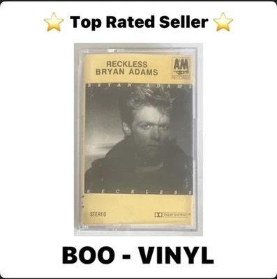 Bryan Adams ~  Reckless ~  Cassette Tape Rare Greek Issue EX / EX Condition - Image 1 of 4