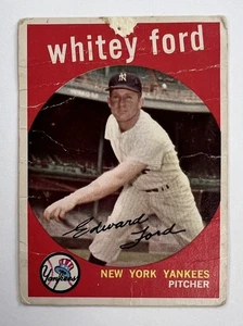 1959 Topps #430 Whitey Ford (Pin Hole, Paper loss, Creases) LB20-02 - Picture 1 of 2