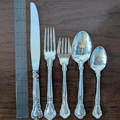 Conjunto de 5 piezas de plata de ley Gorham CHANTILLY Foto 1 de 3