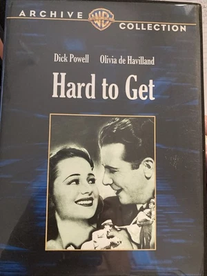 Hard to Get DVD JUN53 CLassic Comedy Romance Dick Powell Olivia de Havilland - Image 1 of 2