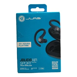 JLab Audio JBuds Air Sport True Wireless Bluetooth Earbuds, Black - Picture 1 of 2