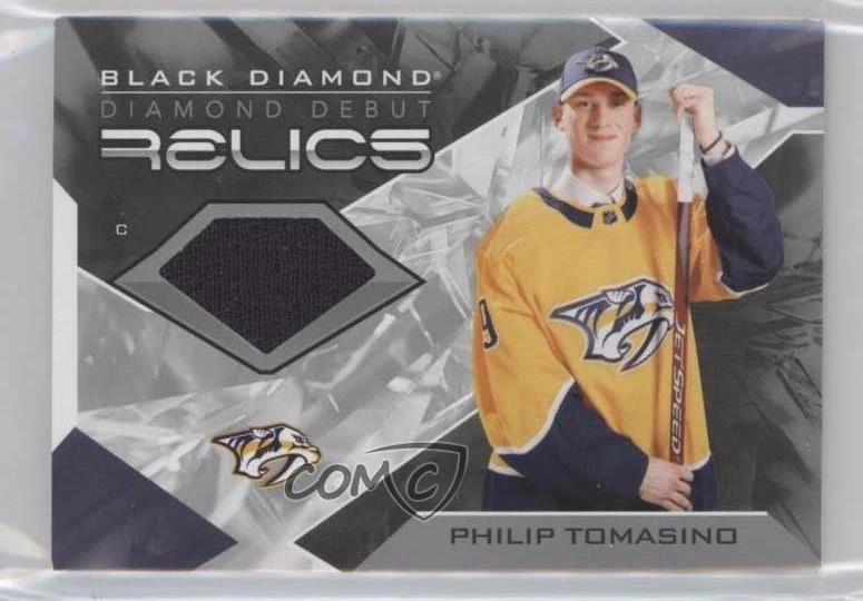 2021-22 Upper Deck Black Diamond Debut Relics Philip Tomasino #DD-PT Rookie RC - Image 1 of 2