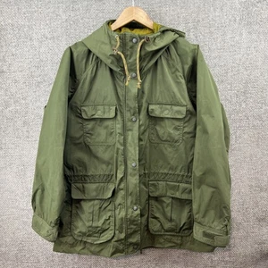 Eddie Bauer Mountain Parka grün Herren XL Taschen gefüttert Vintage Kapuze Kordelzug - Bild 1 von 17