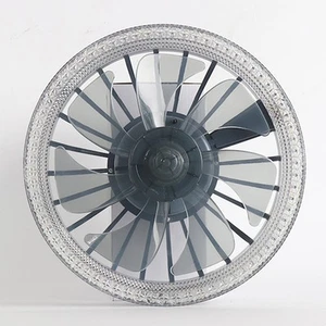 Schlanker flacher Deckenventilator mit Fernbedienung für moderne Innenräume - Zdjęcie 1 z 14