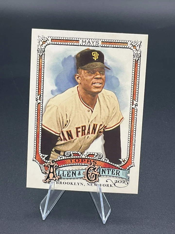 Béisbol Topps Allen & Ginter 2025 #30 Willie Mays, Gigantes de San Francisco Foto 1 de 1