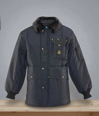 Vintage RefrigiWear Men's Iron-Tuff Insulated Workwear Jacket Black Sz XL - Image 1 of 4