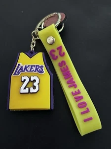 Lakers 23 I Love James Wristlet Keychain/Backpack Clip - Picture 1 of 2