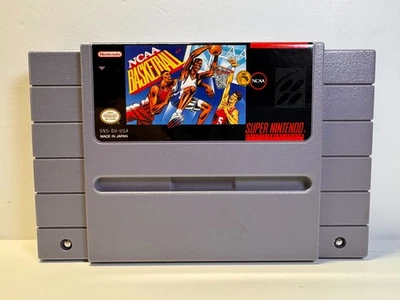 NCAA Basketball (Super Nintendo Entertainment System, 1992) Authentic. - Image 1 of 2