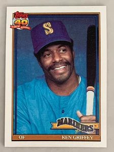 Tarjeta comercial de béisbol MLB KEN GRIFFEY Seattle Mariners 1991 Topps #465 - Imagen 1 de 3