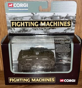 2002 Corgi Showcase Collection Fighting Machines M4 Sherman Tank CS90075 NIB - Picture 1 of 1