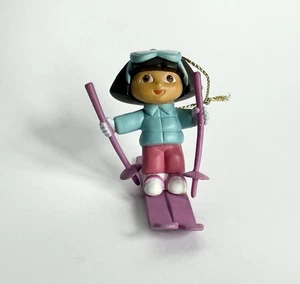 2006 Viacom DORA The EXPLORER Ski SKIING Miniature Christmas Mini Ornament - Picture 1 of 6