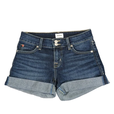 Women's Hudson Ruby Mid-Thigh Blue Denim Jean Cuffed Shorts Size 25 - Image 1 of 4