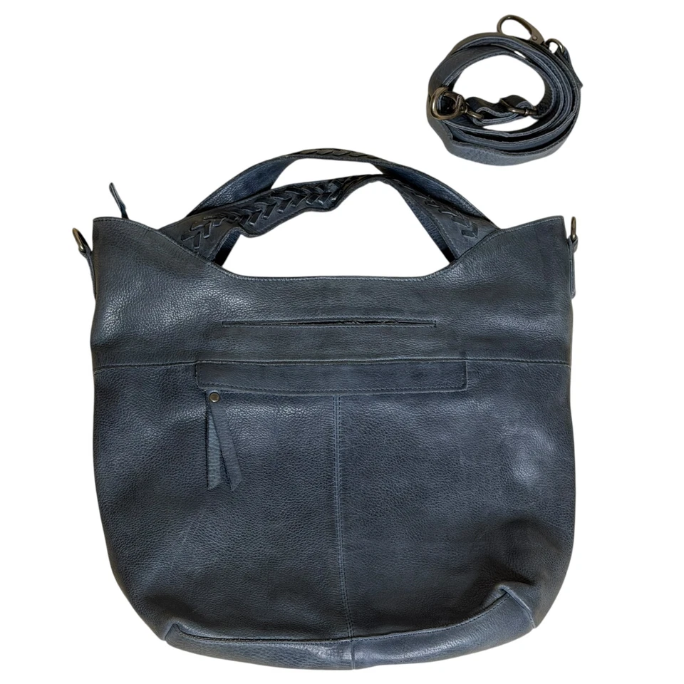 Latico Mason Tote Crossbody Leather Purse Satchel Shoulder Bag Gray bv - Image 1 of 4